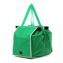 Shopping Bags Foldable Tote Handbag Reusable Trolley Clip To Cart Grocery or supermarket